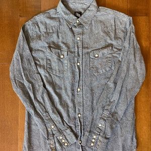 321 - Pinstripe Western Shirt - Size L